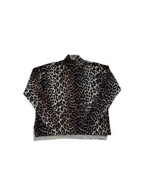 Ganni Print‎ Knit Pullover Size S/M Leopard